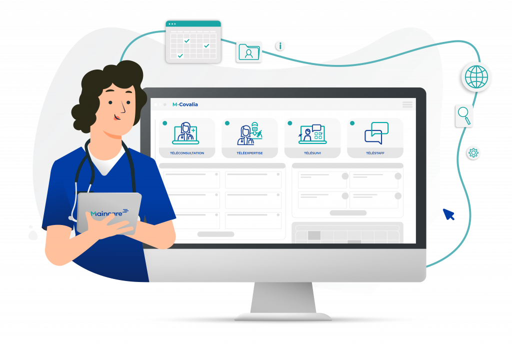M-Covalia, la solution de télémédecine complète et modulable pensée pour les établissements de santé et les GHT.